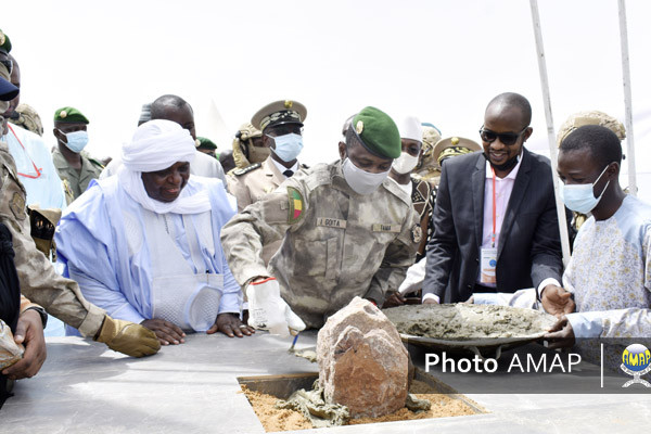 Nouvelle cimenterie Atlas : Le président Assimi Goïta donne le coup d’envoi des travaux