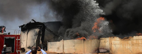 #Mali : Boulkassoumbougou : Un entrepôt sérieusement endommagé par le feu