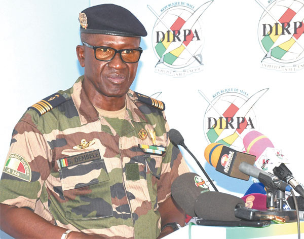 #Mali : Colonel-major Souleymane Dembélé, patron de la Dirpa : «à aucun moment, les Forces armées maliennes n’ont franchi  la frontière mauritanienne…»