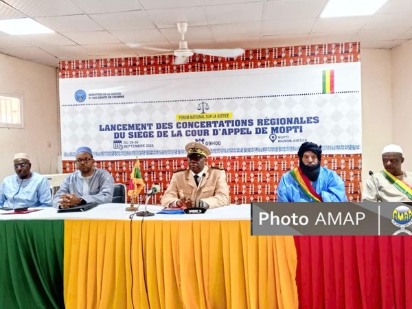 Mopti : Des concertations pour préparer le forum national sur la justice