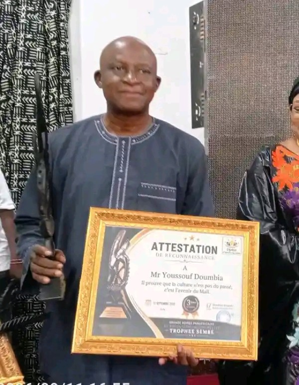 Trophées panafricains Sémbé :Youssouf Doumbia de L’ESSOR honoré